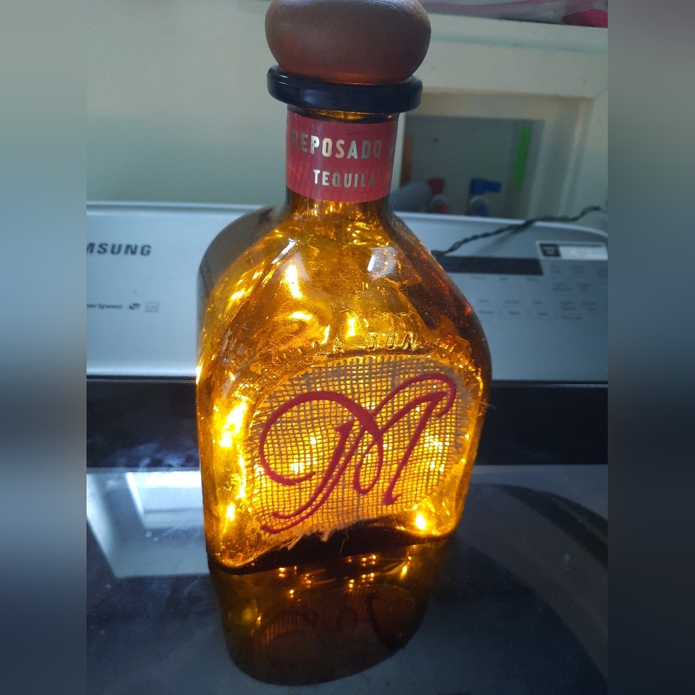 Rare Don Julio Anejo Tequila Reservade Empty Bottle Lamp Light Monogram M